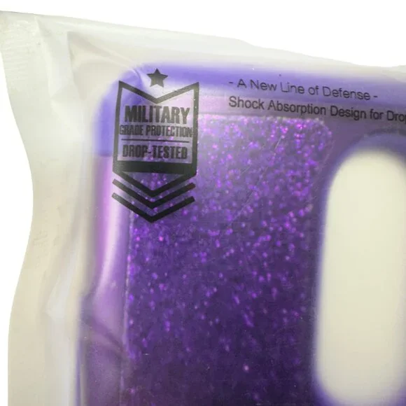 ZTE N9560 Purple Glitter Phone Case - Picture 9 of 9